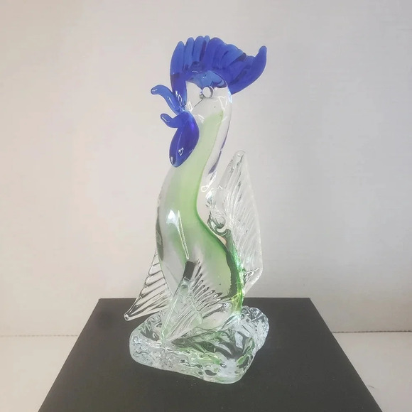Vintage Murano Stlye Art Glass  Rooster Figurine. - Picture 2 of 7